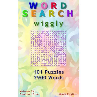 Word Search: Wiggly, 101 Puzzles, 2900 Words, Volume 24, Compact 5"x8" Size