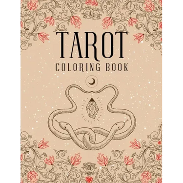 Tarot Coloring Book: Magic Witch Cards Shadows Coloring Book