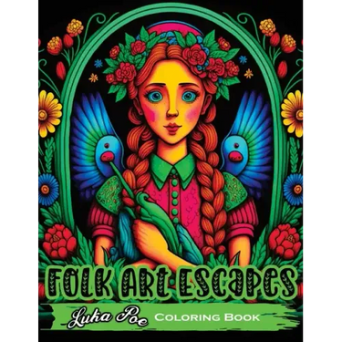 Folk Art Escapes: Coloring Book for Adults Featuring Intricate Designs and Patterns Inspired by Traditional Folk Art From Around the Wor