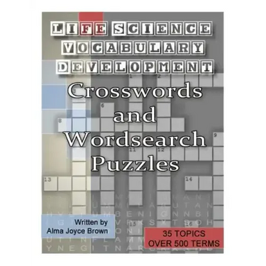 Life Science Vocabulary Development Crosswords and Wordsearch puzzles