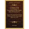 A Defense Of The Constitutions Of Government Of The United States Of America V1: Against The Attack Of M. Turgot In His Letter To Dr. Price, Dated Mar