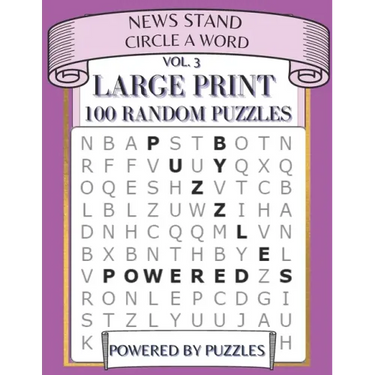 News Stand Circle a Word Vol.3: Large Print 100 Random Puzzles