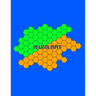 Hexagon Paper: Hex Honeycomb Paper For Organic Chemistry Drawing Gamer Map Board Video Game - Create Mosaics Tile Quilt Design - Blue