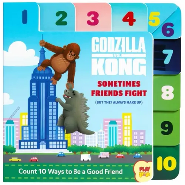 Godzilla vs. Kong: Sometimes Friends Fight: (But They Always Make Up) (Friendship Books for Kids, Kindness Books, Counting Books, Pop Culture Board Bo
