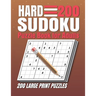 Hard Sudoku Puzzle Book for Adults: 200 Hard Sudoku Puzzles And Solutions Sudoku Puzzle Book with Solutions For Adults Large Print.