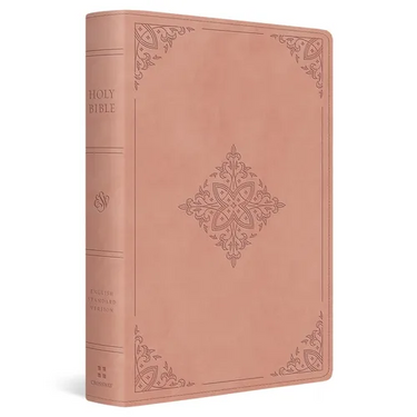 ESV Holy Bible: Dyslexia-Friendly Edition (Trutone, Blush Rose, Fleur-De-Lis Design)