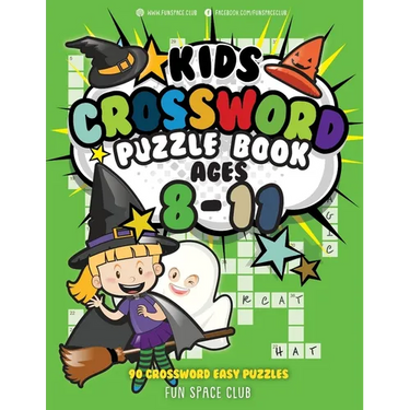 Kids Crossword Puzzle Books Ages 8-11: 90 Crossword Easy Puzzle Books for Kids