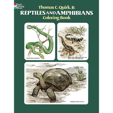 Reptiles and Amphibians Coloring Book