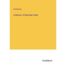 A Memoir of Randolph Sailer