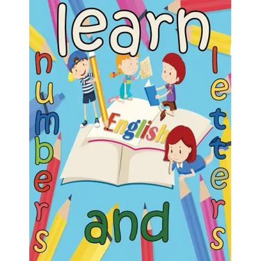 learn numbers and letters: kids book handwriting alphabets tracing letters workbook for children ages 4-6 5-6, ABC print