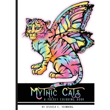 Mythic Cats Pocket Coloring Book