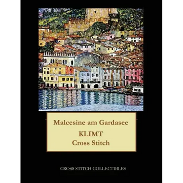 Malcesine am Gardasee: Gustav Klimt cross stitch pattern