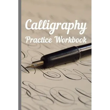 Calligraphy: Practice Workbook 6x9 50 paged calligraphy practice notebook exercise book - 25 pages of slant grid and 25 pages for c