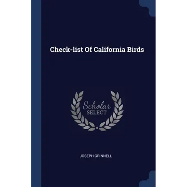 Check-list Of California Birds