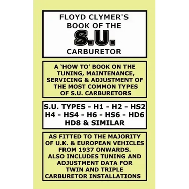 Floyd Clymer's Book of the S.U. Carburetor
