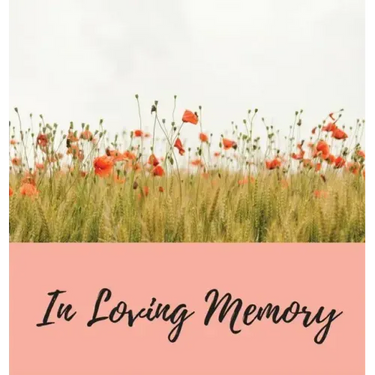 Funeral Guest Book (Hardcover): memory book, comments book, condolence book for funeral, remembrance, celebration of life, in loving memory funeral gu