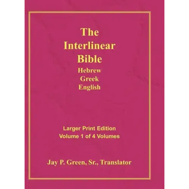 Interlinear Hebrew Greek English Bible-PR-FL/OE/KJ Large Pring Volume 1
