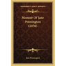 Memoir Of Jane Pennington (1856)