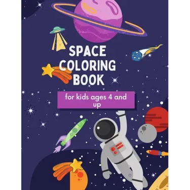 Space Coloring Book: For kids ages 4 and up