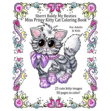Sherri Baldy My Besties Miss Prissy Kitty Cat Coloring Book