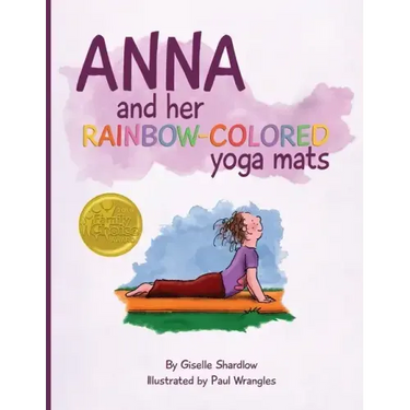 Anna and her Rainbow-Colored Yoga Mats