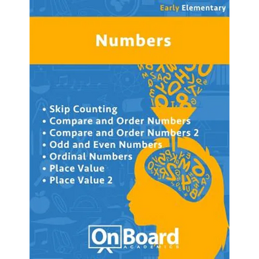 Numbers (early elementary): Skip Counting, Compare and Order Numbers 1 & 2, Odd and Even Numbers, Ordinal Numbers, Place Value 1& 2