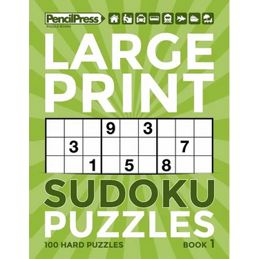 Large Print Sudoku Puzzles Book 1