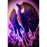 Purple Fire Phoenix Rise