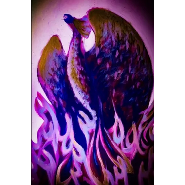 Purple Fire Phoenix Rise