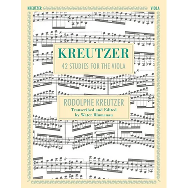 42 Studies: Transcribed for Viola (Schirmer's Library of Musical Classics, Volume 1737)