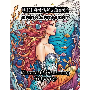 Underwater Enchantment: Mermaid Coloring Odyssey