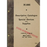 TOP SECRET Descriptive Catalogue of Special Devices and Supplies: 1944