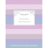 Adult Coloring Journal: Alcoholics Anonymous (Mandala Illustrations, Pastel Stripes)