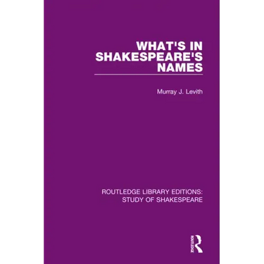 What's in Shakespeare's Names