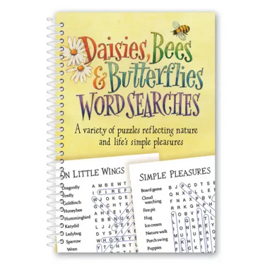 Daisies, Bees & Butterflies Word Searches