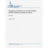 Temporary Assistance for Needy Families (TANF): Welfare-to-Work Revisited