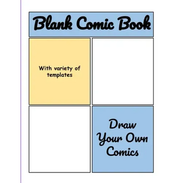 Blank Comic Book: Blank Comic Book Drawing Paper for Kids