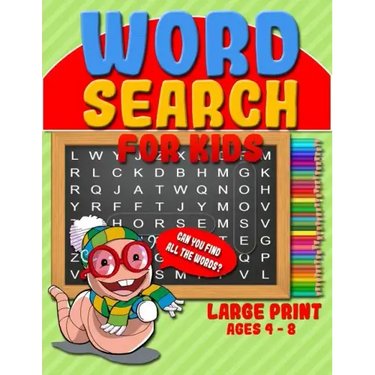 Word Search for Kids: 50 Easy Jumbo Word Search Puzzle Book & Large Print Word Find Puzzles for Kids (Ages 4 - 8)