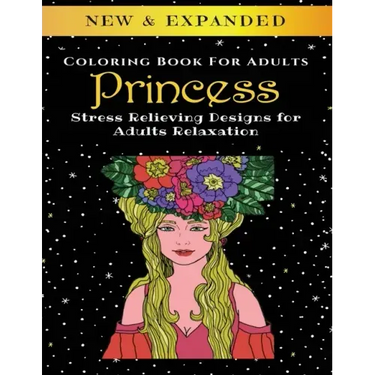 Princess - Adult Coloring Book: Stress Relieving Designs for Adults Relaxation