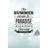 This Summer Scape To Paradise Amazing Journey Von Voyage!: Beautiful Summer Travel Quote With Boat For Chistmas/Anniversary/Birthdays 6x9