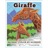 Giraffe Large Print Mosaic Color By Number: Coloring Book for Adults For Stress Relief and Relaxation