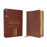 Nkjv, Thompson Chain-Reference Bible, Leathersoft, Brown, Red Letter, Thumb Indexed, Comfort Print