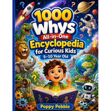 1000 Whys All-in-One Encyclopedia for Curious Kids 5-10 Year Old: Big Questions About the Human Body, Astronomy, Geography, and Engineering Wonders