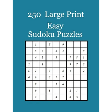 250 Large Print Easy Sudoku Puzzles