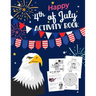 Happy 4th Of July Activity Book: for Kids Ages 5-9 l Fun Patriotic Holiday Coloring Pages, I spy & Count, Maze Puzzle, Trivia, Word Search, Spot the D