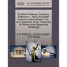 Southern Railway Company, Petitioner, V. Mary Elizabeth Colonna, Administratrix, Etc. U.S. Supreme Court Transcript of Record with Supporting Pleading