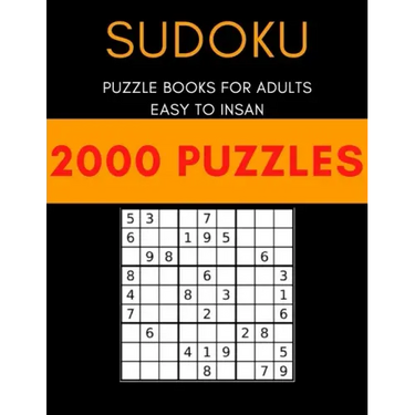 Sudoku with 2000 puzzles: Sudoku puzzle book for adults easy to insan