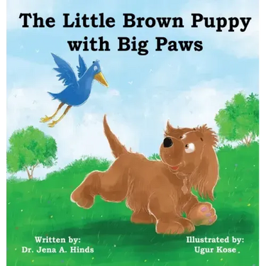 Little Brown Puppy with Big Paws