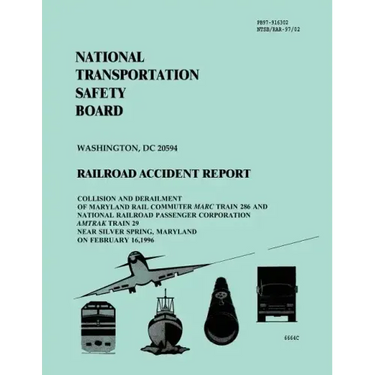 Railroad Accident Report: Collision and Derailment of Maryland Rail Commuter Marc Train 286 and National Railroad Passenger Corporation Amtrak T