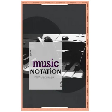 Music Notebook: Music Notation